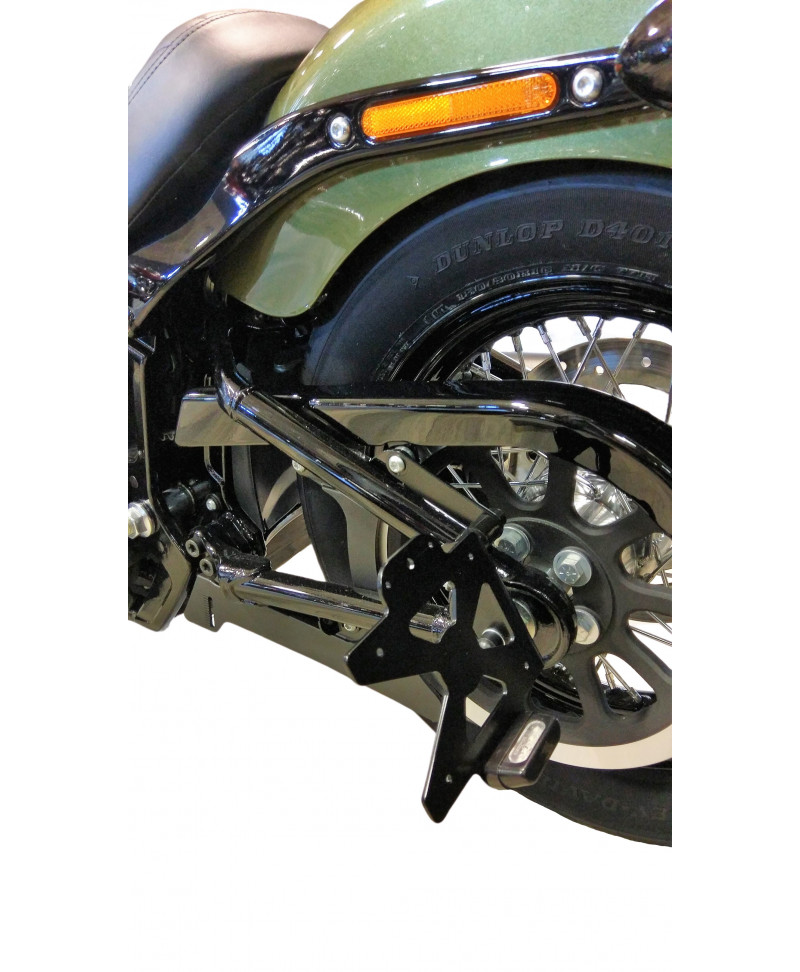 Support de Plaque Moto ACCESS DESIGN latéral Harley Davidson Fat