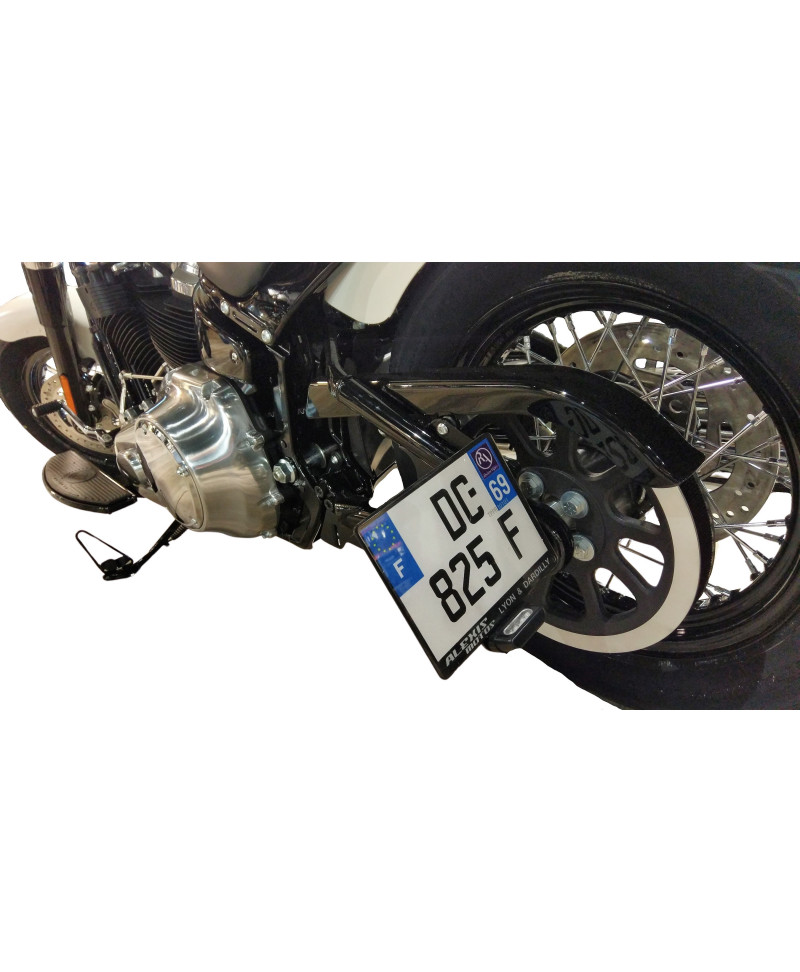 Support Plaque Immatriculation Moto Access Design Support De Plaque Access  Design Latéral Noir Harley Davidson Breakout - Livraison Offerte 