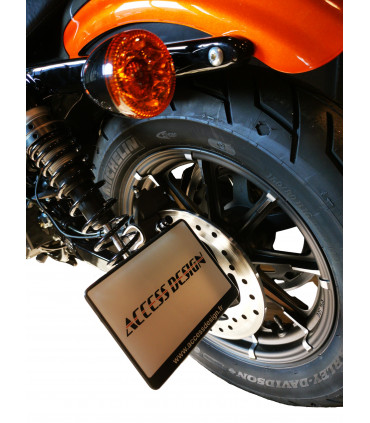 porta matriculas para moto LED para motocicleta, soporte Universal  modificado para Harley Sportster Chopper - AliExpress