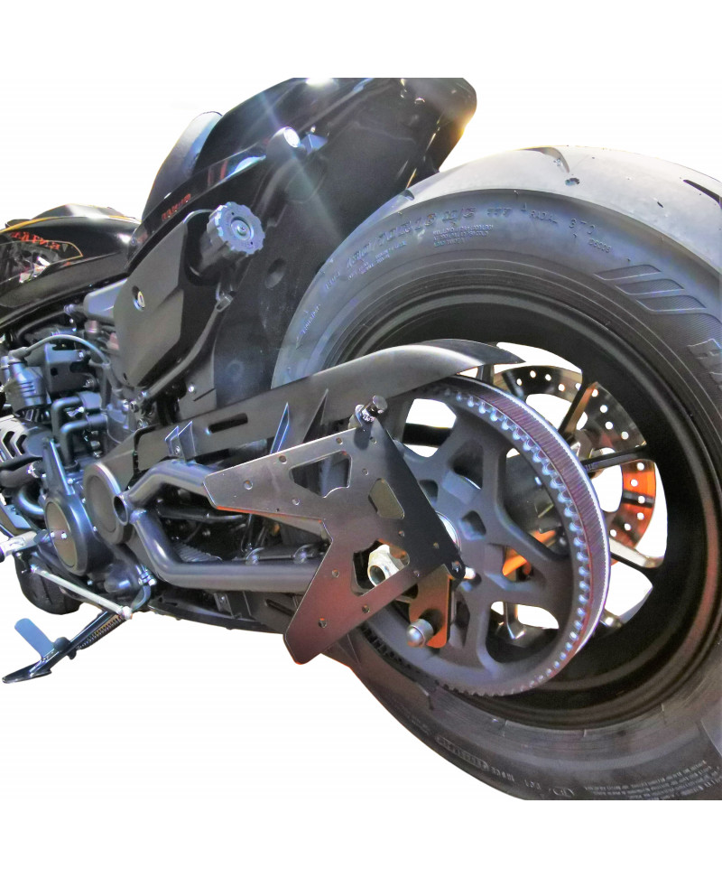 Soporte de matricula, portamatriculas para Harley Davidson Sportster modelo  Triple - Fiber Bull Motorcycles