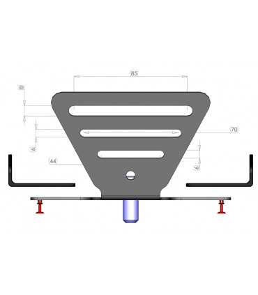 12-0731 12-0731 SOPORTE MATRÍCULA UNIVERSAL PARA PORTA MATRÍCULA R&G